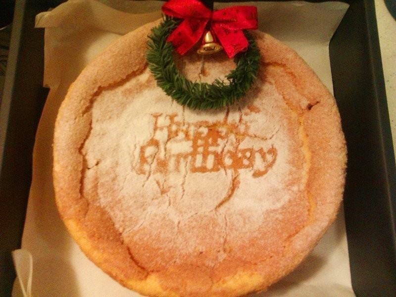 圣诞戚风蛋糕的做法