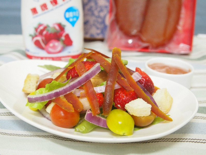 乌鱼子炼奶沙拉的做法