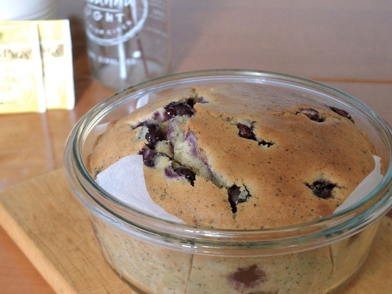 蓝莓红茶磅蛋糕_免用发粉的做法