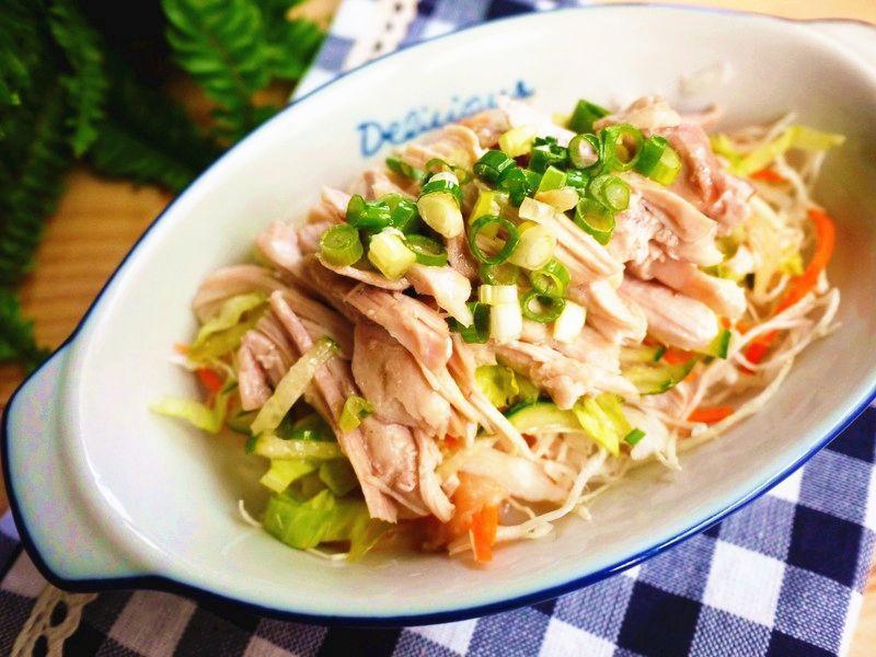 凉拌葱油鸡丝的做法