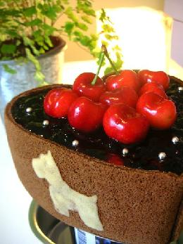 小雪缎带樱桃慕斯蛋糕的做法