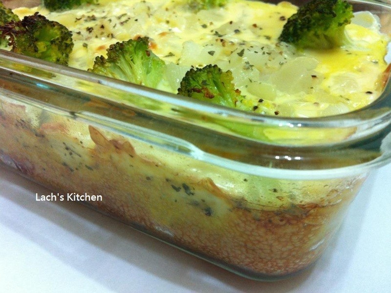 焗烤西班牙烘蛋(烤箱版)的做法