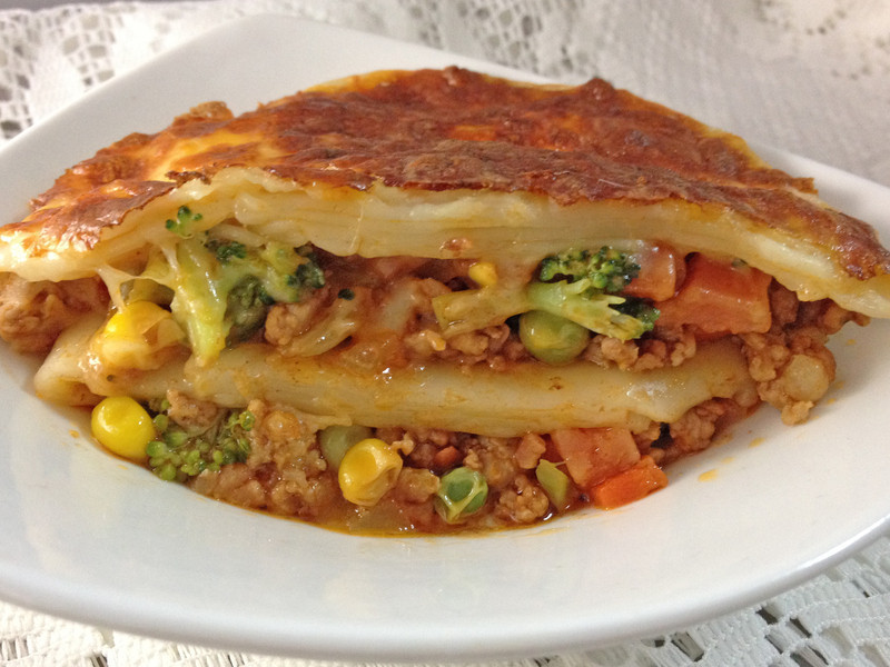 水饺皮千层派的做法