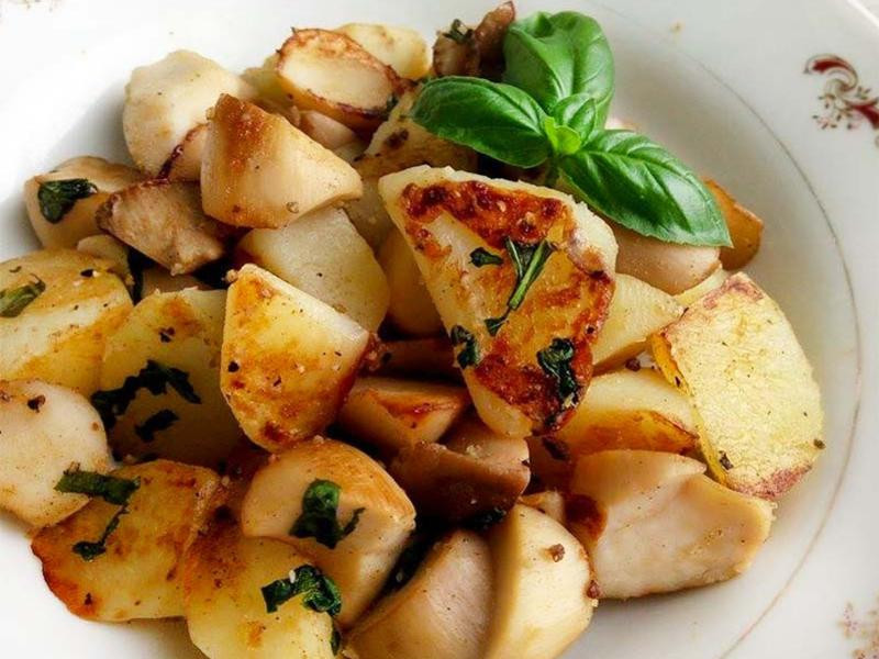 椒盐洋芋杏鲍菇的做法