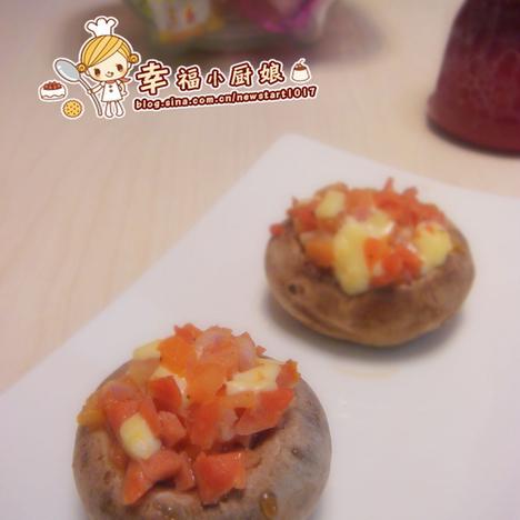 火腿焗口蘑的做法