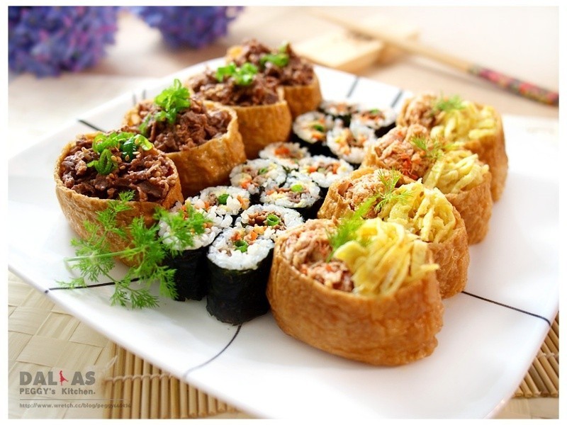 海陆综合寿司的做法