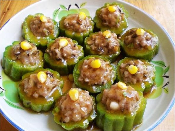 蟹客来推荐:粤式风味家常菜—冬菇苦瓜酿的做法