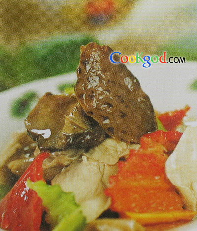 鸡脯肉烧花菇的做法