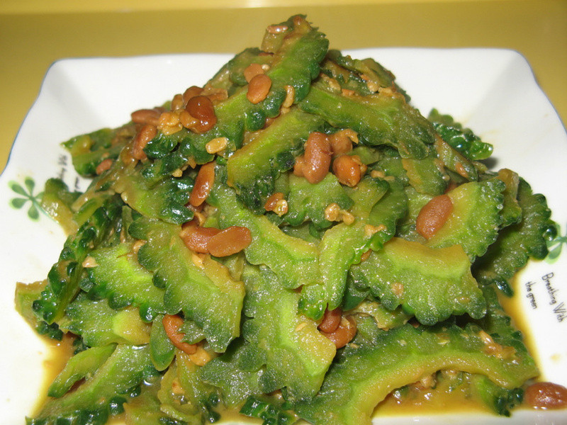 黄豆鼓山苦瓜的做法