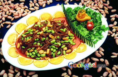 猪皮辣豆的做法