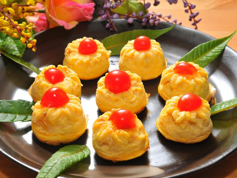 菜脯蛋花束的做法