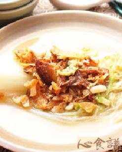 扁鱼大白菜的做法