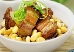 黄豆烧五花肉的做法