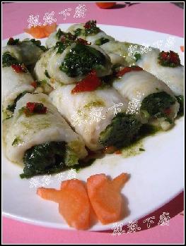 龙俐菠菜卷的做法
