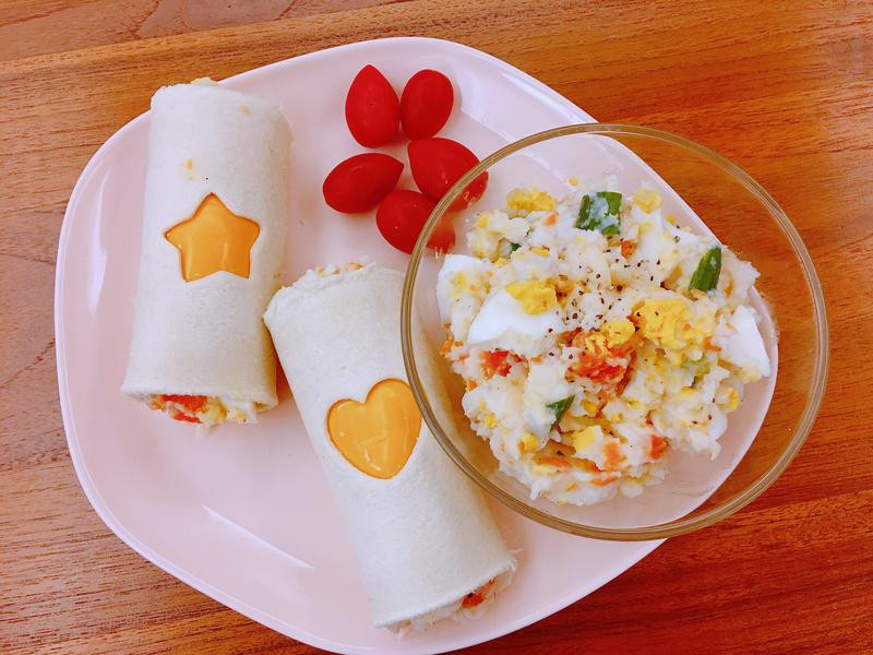 马铃薯优格沙拉土司卷的做法