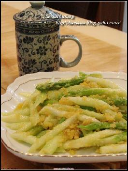 咸蛋黄芦笋的做法