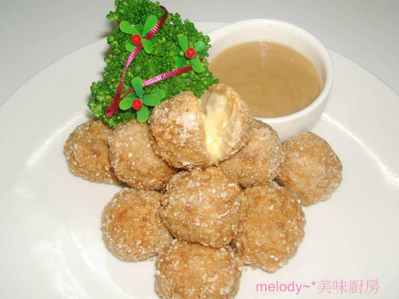 起司爆浆鸡肉丸的做法