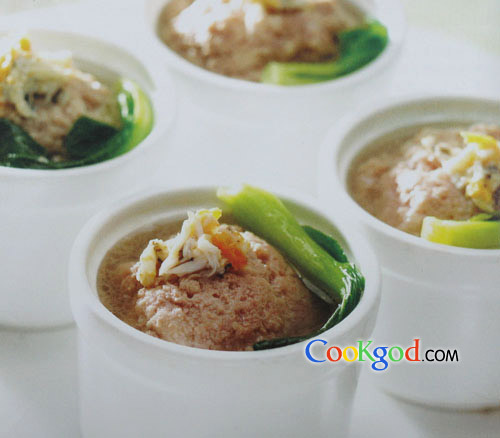 蟹粉狮子头的做法