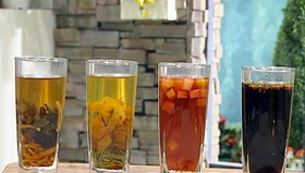 降脂乌龙茶-金莲花养颜茶-红茶西瓜饮-桂花酸梅汤的做法