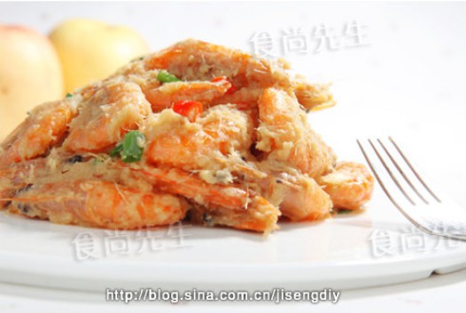 马来姜茸虾碌的做法