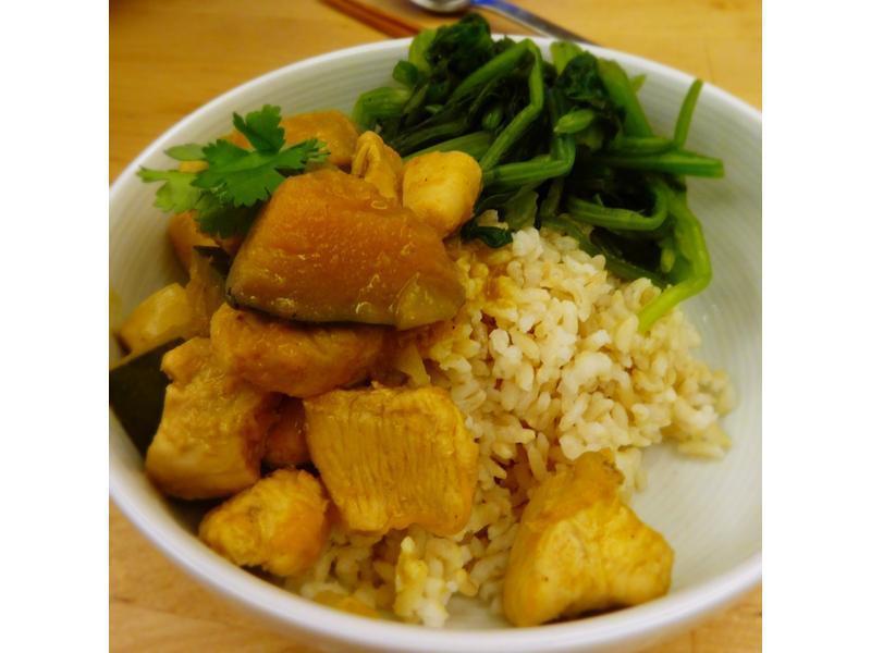 铁锅南洋风鸡肉南瓜咖哩的做法