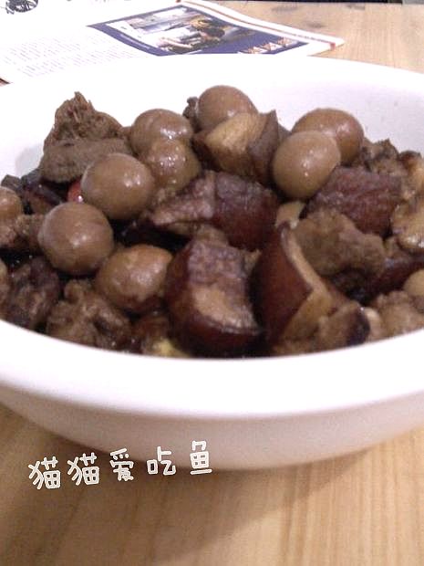 猴头菇鹌鹑蛋烧肉的做法