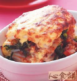 焗烤肉酱菠菜千层面的做法