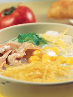 白果肚片粥的做法