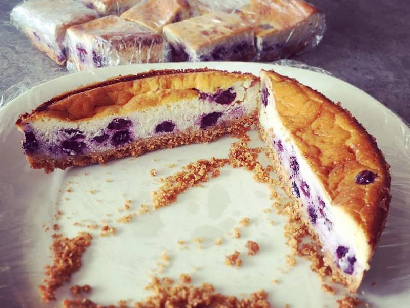 烤蓝莓起司蛋糕的做法