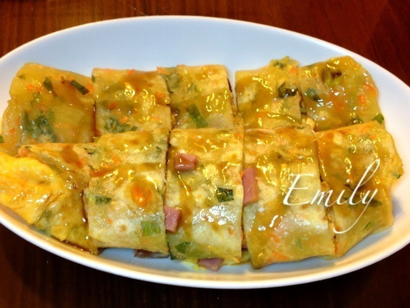 DIY冷冻蔬菜蛋饼皮的做法