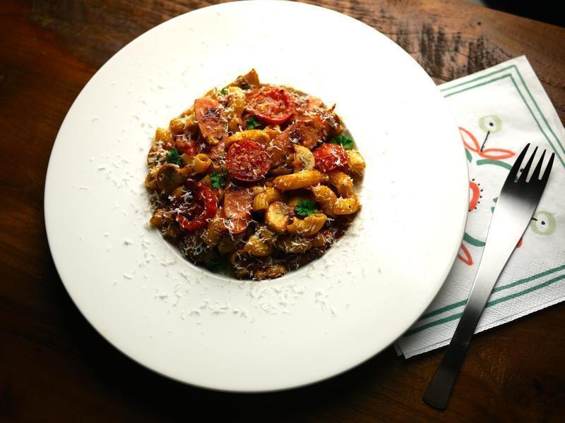英伦风番茄焗豆通心粉的做法