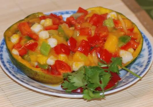 五彩香芒金玉盏的做法