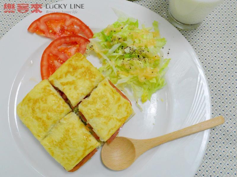 【乐客来】早午餐之~法式蔬菜火腿吐司的做法