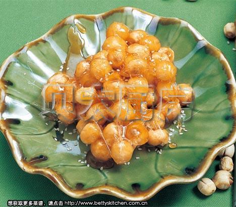 拔丝莲子的做法