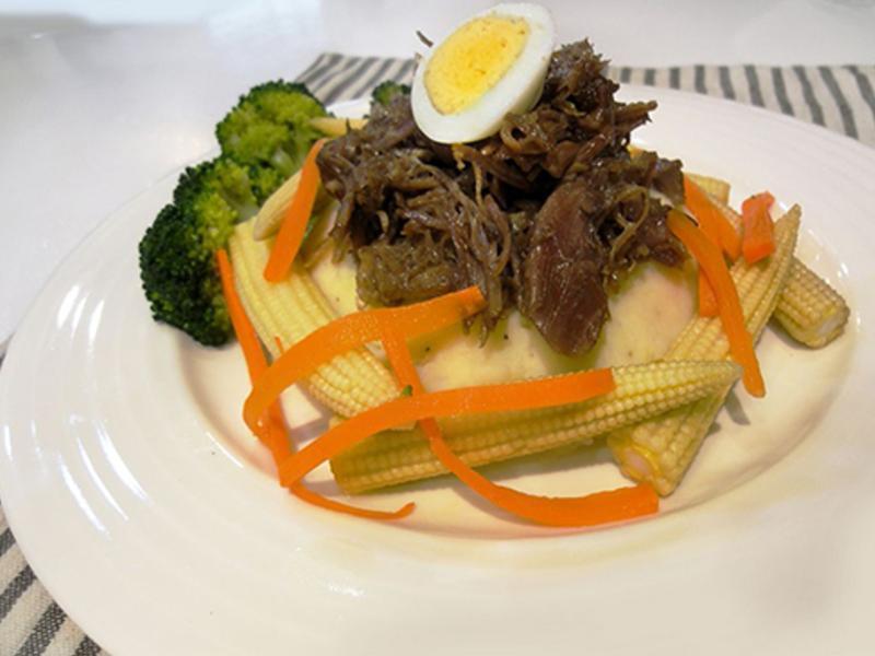 有心食谱:法式鸭腿佐薯泥的做法