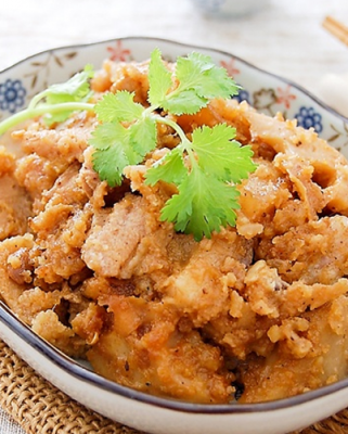 粉蒸藕片五花肉的做法