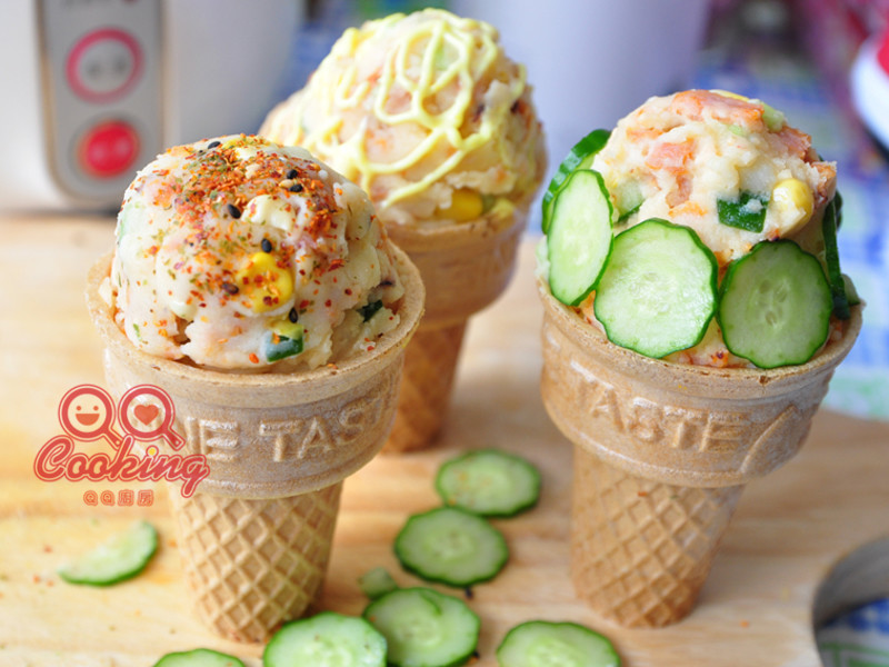 冰淇淋沙拉【我与大同电锅的美味】的做法