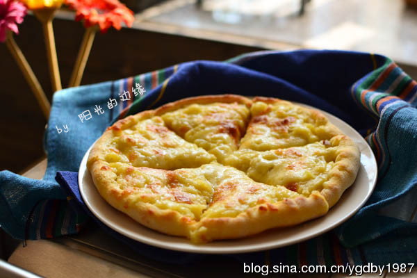 深夜发吃——超爱的【榴莲芝士披萨】的做法