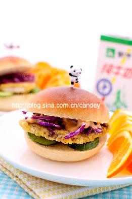 软煎鸡排堡的做法