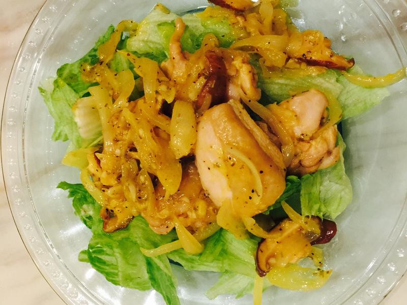 橙汁鸡腿温沙拉的做法