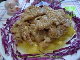 凤梨芝麻小酥肉的做法