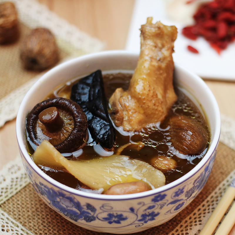 广东老火靓汤-花姑灵芝养生汤的做法