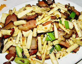 冬笋炒腊肉的做法