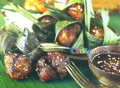 香叶包鸡的做法