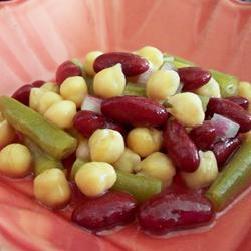 素食三豆色拉的做法