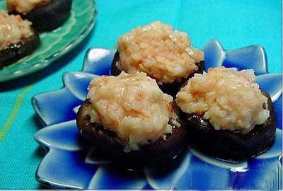 虾仁酿香菇的做法