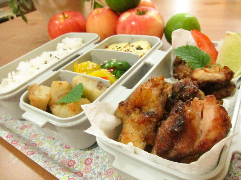 柠檬炸鸡便当的做法