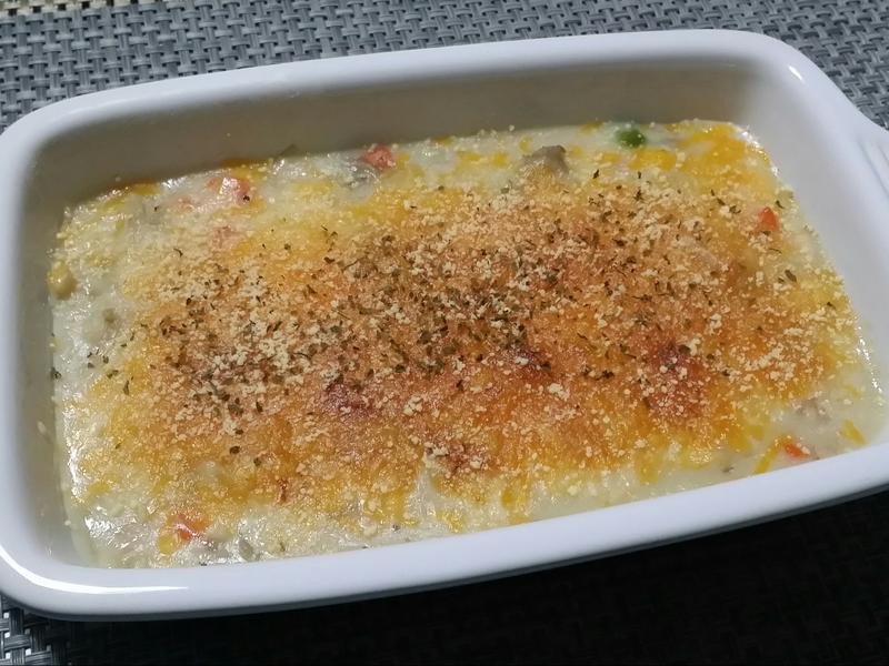 焗烤奶油白酱菇菇鸡的做法