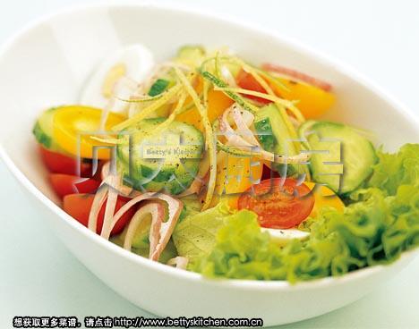 柠檬蔬菜沙拉的做法