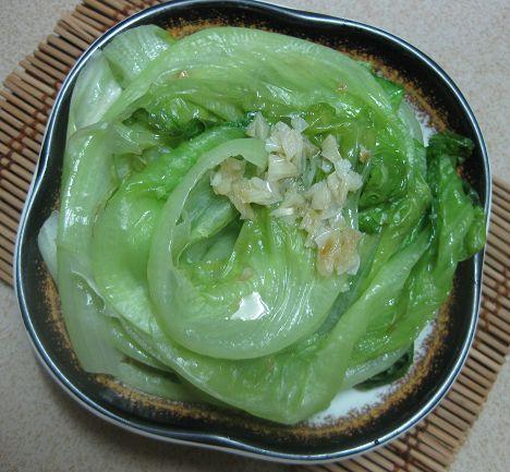 免水蒜泥炒生菜 油烟再见,营养再现的做法